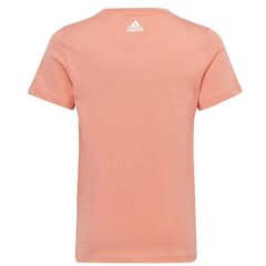 T-krekls meitenēm Adidas Lin Tee Jr. IC3153, oranžs цена и информация | Рубашки для девочек | 220.lv