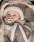 Šalle bērniem Lodger Folklore Fleece, brūna цена и информация | Zīdaiņu cepures, cimdi, šalles | 220.lv