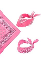 Ковбойский шарф, розовый цена и информация | Карнавальные костюмы, парики и маски | 220.lv