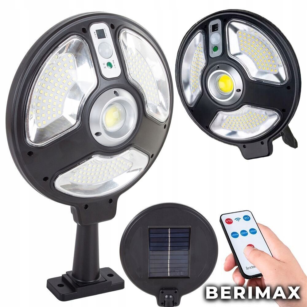 Saules gaismeklis 150 LED SL150L BERIMAX BRM_5907451335550 цена и информация | Āra apgaismojums | 220.lv