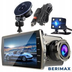 BERIMAX Videoreģistrators RF1K ar atpakaļskata kameru BRM_5905370203622 cena un informācija | Auto video reģistratori | 220.lv