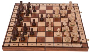 Galda spēle koka šahs, 40 x 40 cm cena un informācija | Galda spēles | 220.lv