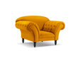 Krēsls Windsor & Co Juno, 132x96x91 cm, dzeltens/melns цена и информация | Atpūtas krēsli | 220.lv