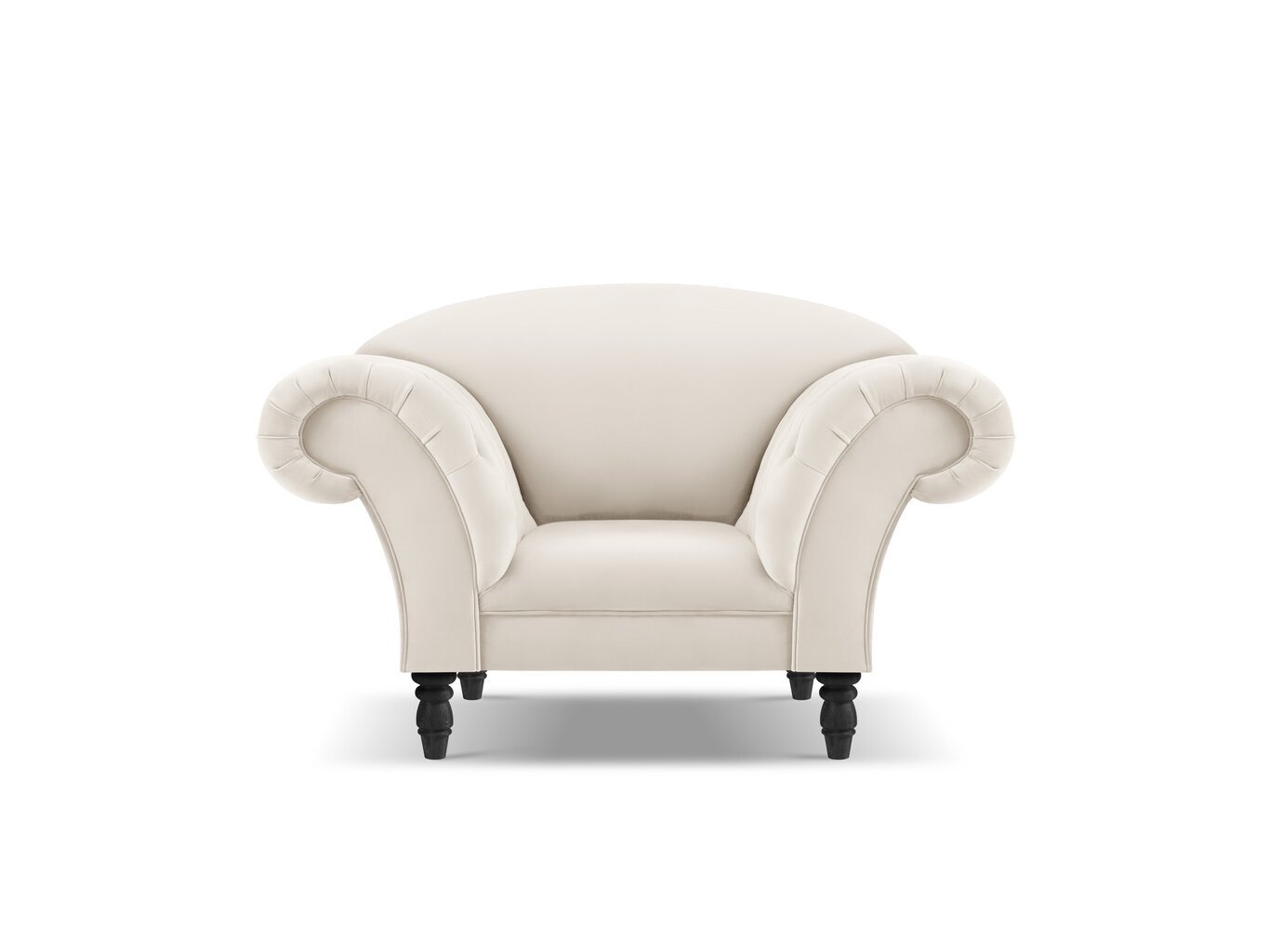 Krēsls Windsor & Co Juno, 132x96x91 cm, smilškrāsas/melns cena un informācija | Atpūtas krēsli | 220.lv
