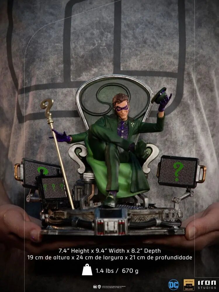 DC Comics Deluxe Art Scale The Riddler cena un informācija | Datorspēļu suvenīri | 220.lv