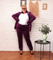 Liela izmēra ikdienas komplekts sievietēm Selena, violets cena un informācija | Sporta apģērbs sievietēm | 220.lv