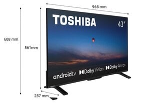 Toshiba 43UA2363DG cena un informācija | Toshiba TV un Sadzīves tehnika | 220.lv