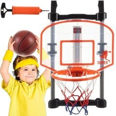 Детский баскетбольный набор для дверей, регулируемый цена и информация | Баскетбольные щиты | 220.lv