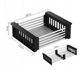 Многофункциональная сушилка для посуды цена и информация | Кухонные принадлежности | 220.lv