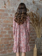 Велюровое расклешенное платье Lega SKZ158, розовый цена и информация | Платья | 220.lv