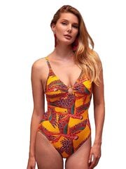 Утягивающий слитный купальник Deidad Tropical Wings Yellow - Multicolor цена и информация | Купальники | 220.lv