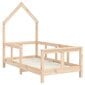Bērnu gultas rāmis vidaXL, 70x140 cm, brūns cena un informācija | Bērnu gultas | 220.lv