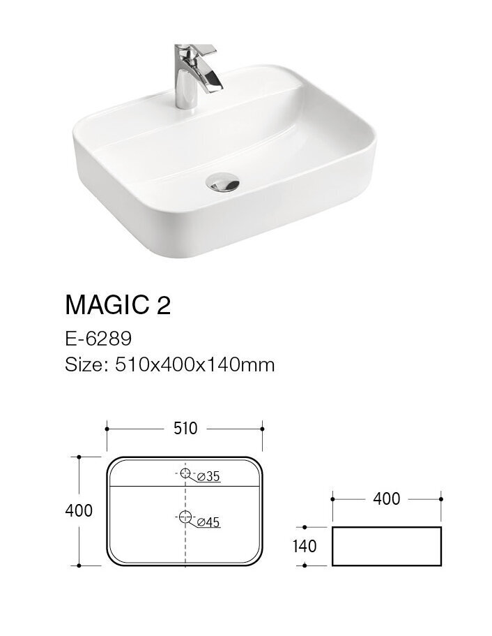 Izlietne Comad UM-6289 Magic 50 DP cena un informācija | Izlietnes | 220.lv