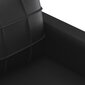 Trīsdaļīgs dīvānu komplekts ar spilveniem vidaXL, melns цена и информация | Dīvāni | 220.lv