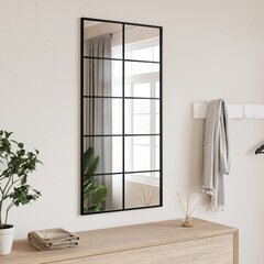 Sienas spogulis vidaXL, 50x100 cm, melns цена и информация | Зеркала | 220.lv