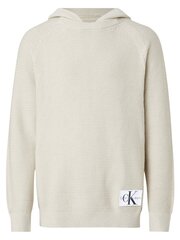 Džemperis vīriešiem Calvin Klein Jeans Utility Detail Hooded Eggshell 560076600 cena un informācija | Vīriešu džemperi | 220.lv