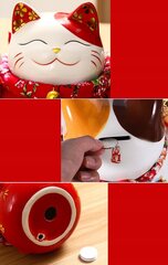 Naudas krājkasīte Maneki-Neko, rozā цена и информация | Оригинальные копилки | 220.lv