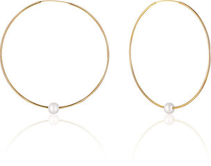 JwL Luxury Pearls Позолоченные серьги с настоящим белым жемчугом JL0639 sJL0639 цена и информация | Серьги | 220.lv