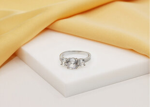 Brilio Silver Оригинальное серебряное кольцо с цирконами RI043W цена и информация | Кольца | 220.lv