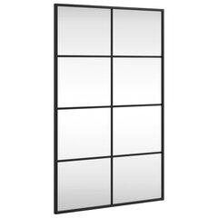 Sienas spogulis vidaXL, 50x80 cm, melns cena un informācija | Spoguļi | 220.lv
