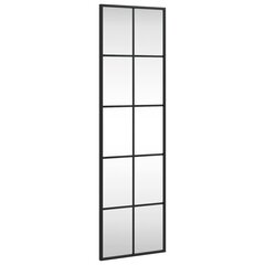 Sienas spogulis vidaXL, 30x100 cm, melns cena un informācija | Spoguļi | 220.lv