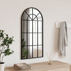 Sienas spogulis vidaXL, 40x80 cm, melns цена и информация | Зеркала | 220.lv
