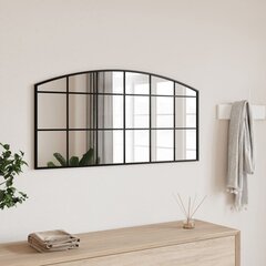 Sienas spogulis vidaXL, 100x50 cm, melns cena un informācija | Spoguļi | 220.lv