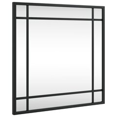 Sienas spogulis vidaXL, 40x40 cm, melns cena un informācija | Spoguļi | 220.lv