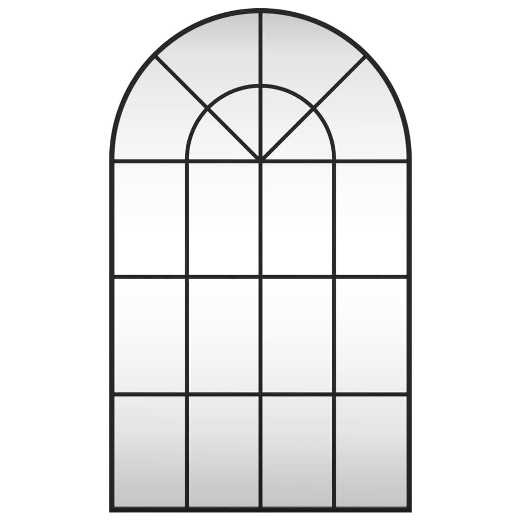 Sienas spogulis vidaXL, 60x100 cm, melns cena un informācija | Spoguļi | 220.lv