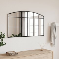 Sienas spogulis vidaXL, 100x60 cm, melns cena un informācija | Spoguļi | 220.lv