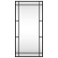 Sienas spogulis vidaXL, 40x80 cm, melns цена и информация | Spoguļi | 220.lv