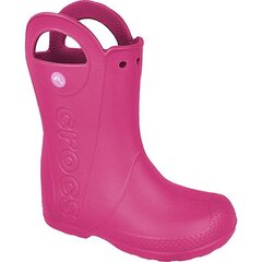 Crocs apavi meitenēm 12803, rozā цена и информация | Резиновые сапоги детские | 220.lv