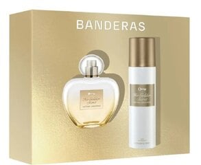 Dāvanu komplekts sievietēm Antonio Banderas Her Golden Secret: smaržas EDT, 80 ml + dezodorants, 150 ml cena un informācija | Sieviešu smaržas | 220.lv