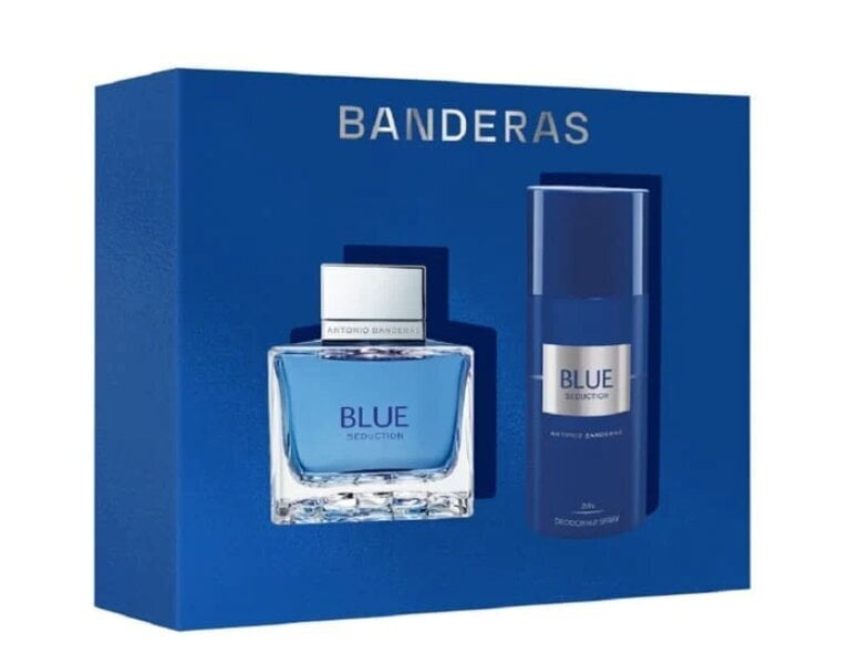 Dāvanu komplekts Antonio Banderas Blue Seduction vīriešiem: tualetes ūdens EDT, 100 ml + dezodorants, 150 ml цена и информация | Vīriešu smaržas | 220.lv