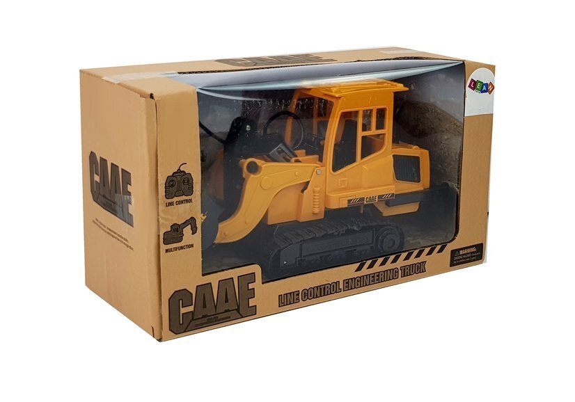 Tālvadības buldozers Lean Toys, 26 cm cena un informācija | Rotaļlietas zēniem | 220.lv