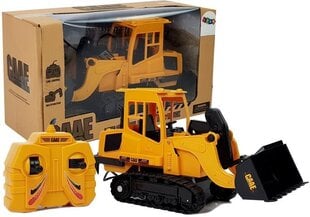 Tālvadības buldozers Lean Toys, 26 cm cena un informācija | Rotaļlietas zēniem | 220.lv