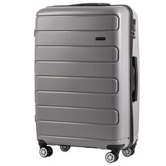 Большой чемодан Wings DQ181, 75cm серый цена и информация | Чемоданы, дорожные сумки | 220.lv