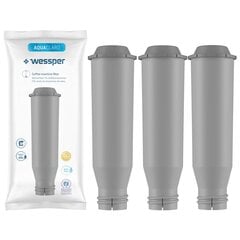 Фильтр для воды Wessper AquaClaro, 3 шт. цена и информация | Принадлежности для кофейных автоматов | 220.lv