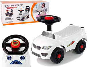 Машинка самокат Car Rider QX-3399-2, белый цена и информация | Игрушки для малышей | 220.lv