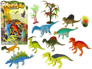 Dinozauru figūriņu komplekts, 9 gab. cena un informācija | Rotaļlietas zēniem | 220.lv