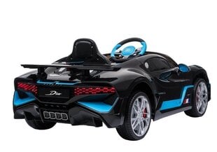 Детский одноместный Bugatti Divo, лакированный в черный цвет цена и информация | Электромобили для детей | 220.lv