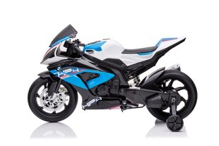Elektriskais motocikls BMW HP4, zils cena un informācija | Bērnu elektroauto | 220.lv