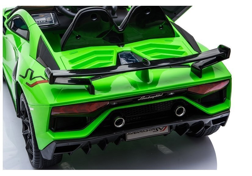 Vienvietīgs bērnu elektromobilis Lamborghini Aventador, zaļš цена и информация | Bērnu elektroauto | 220.lv