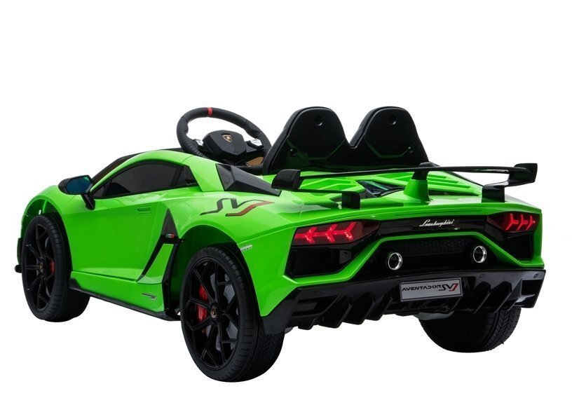 Vienvietīgs bērnu elektromobilis Lamborghini Aventador, zaļš цена и информация | Bērnu elektroauto | 220.lv