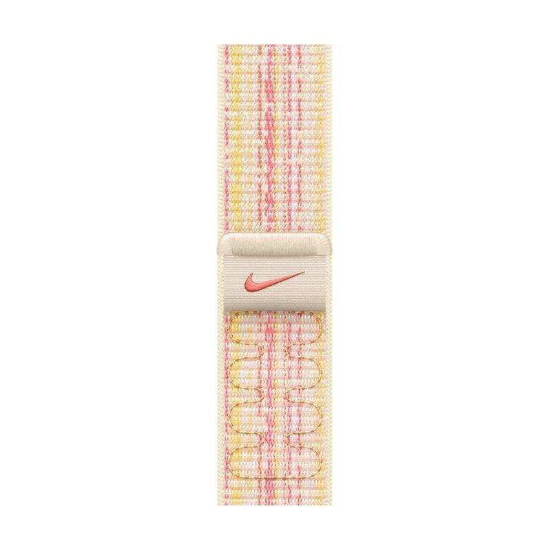 Apple Watch Bands 41mm Starlight/Pink Nike Sport Loop MUJW3ZM/A цена и информация | Viedpulksteņu un viedo aproču aksesuāri | 220.lv