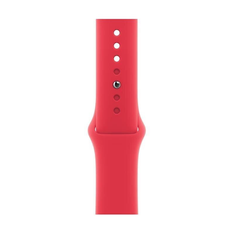 45mm (PRODUCT)RED Sport Band - S/M - MT3W3ZM/A cena un informācija | Viedpulksteņu un viedo aproču aksesuāri | 220.lv