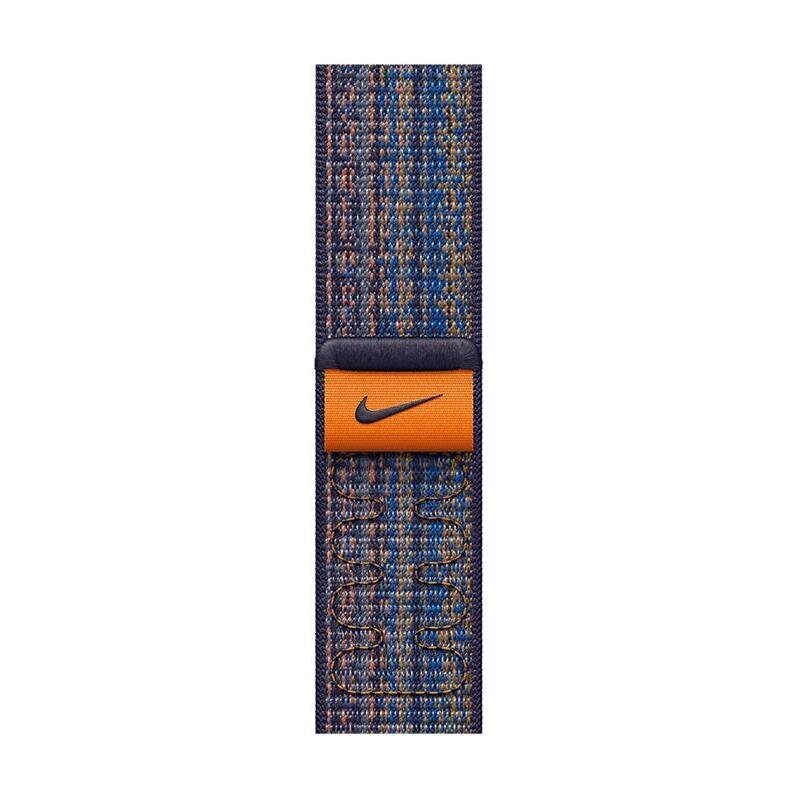 Apple Watch Bands 45mm Game Royal/Orange Nike Sport Loop MTL53ZM/A цена и информация | Viedpulksteņu un viedo aproču aksesuāri | 220.lv
