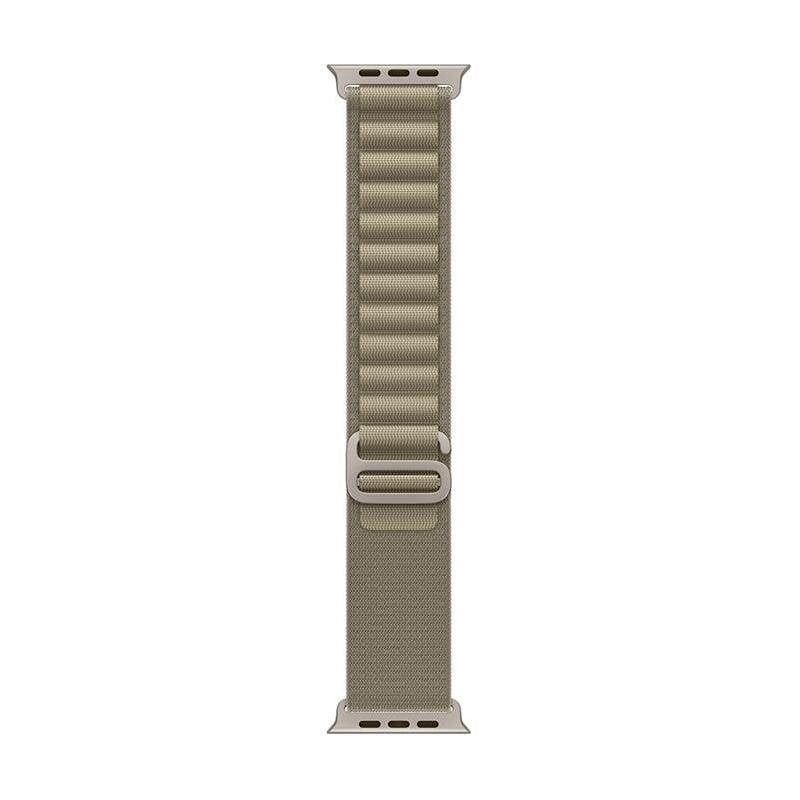 49mm Olive Alpine Loop - Large - MT5V3ZM/A cena un informācija | Viedpulksteņu un viedo aproču aksesuāri | 220.lv