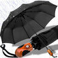 Liels automātiski saliekamais lietussargs unisex, 100 cm cena un informācija | Lietussargi vīriešiem | 220.lv