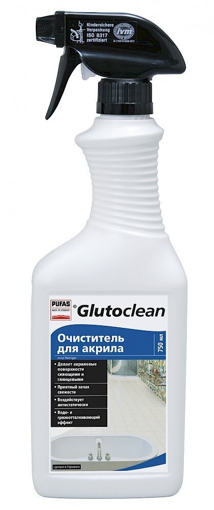 Glutoclean Akrila tīrīšanas līdzeklis 750ml cena un informācija | Tīrīšanas līdzekļi | 220.lv